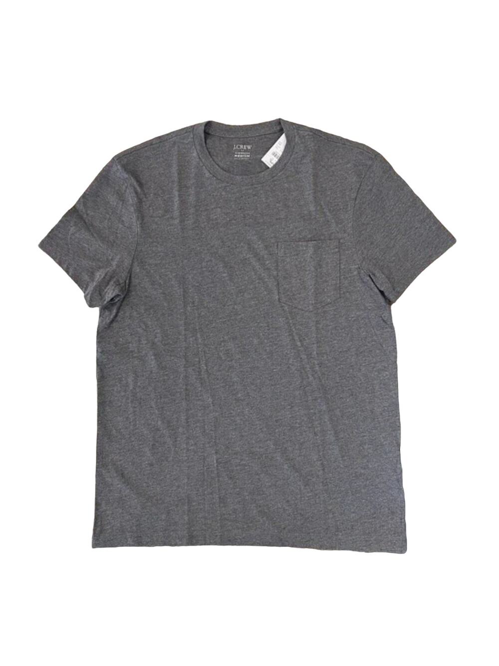 NWT J. Crew Men's Slate Gray Heathered Washed Jersey Pocket Tee - SIZE XXL